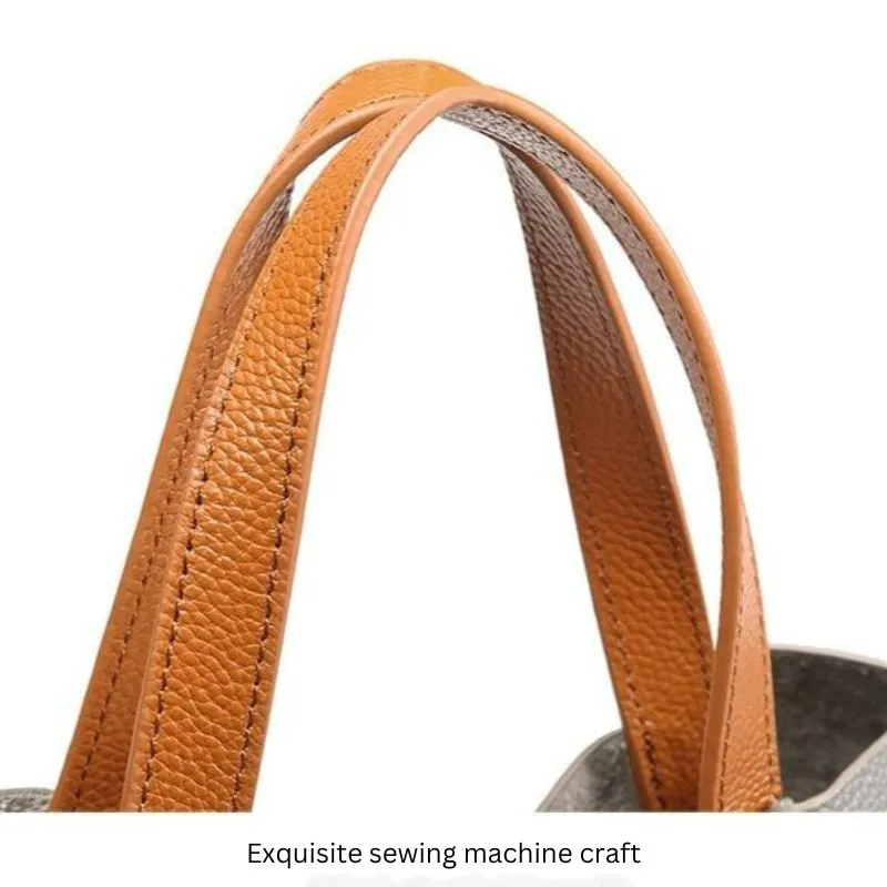 Genuine Leather Handbags Head Layer Cowhide Litchi Grain Women Handbag