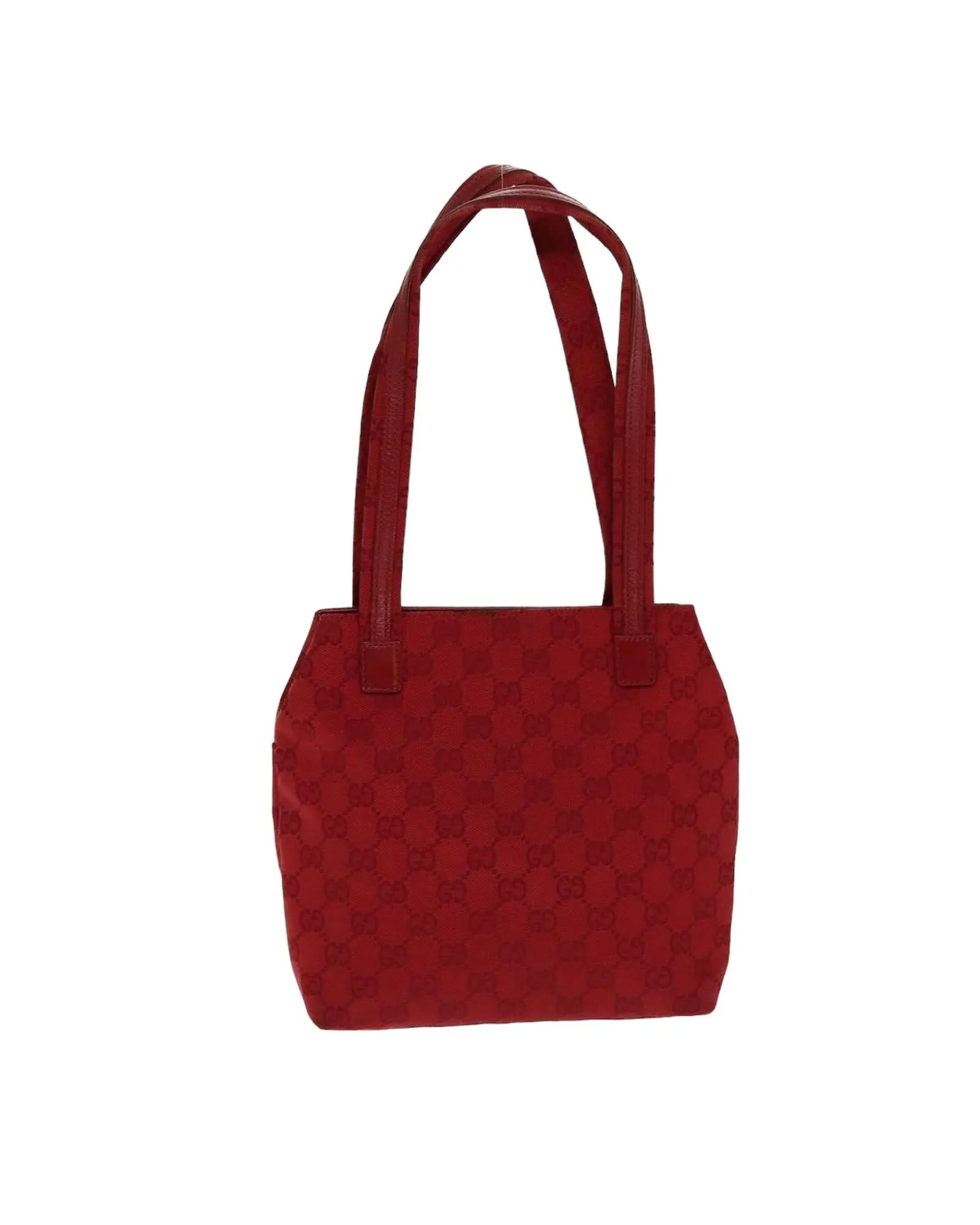 GG Canvas Shoulder Bag in Red