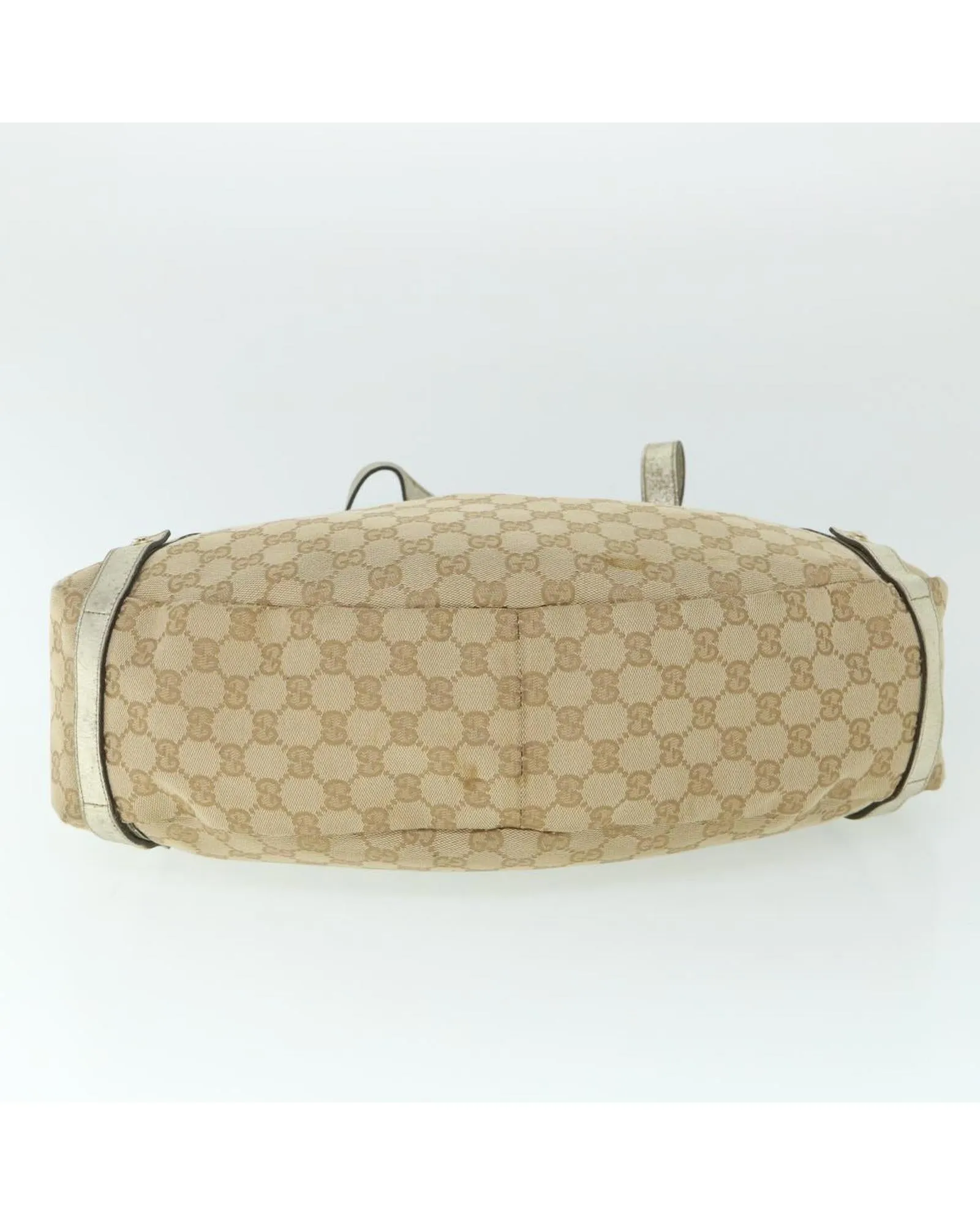 GG Canvas Shoulder Bag with Gold Hardware