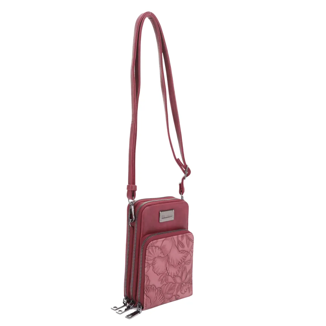 Gina Three Zipper Crossbody by Liz Soto