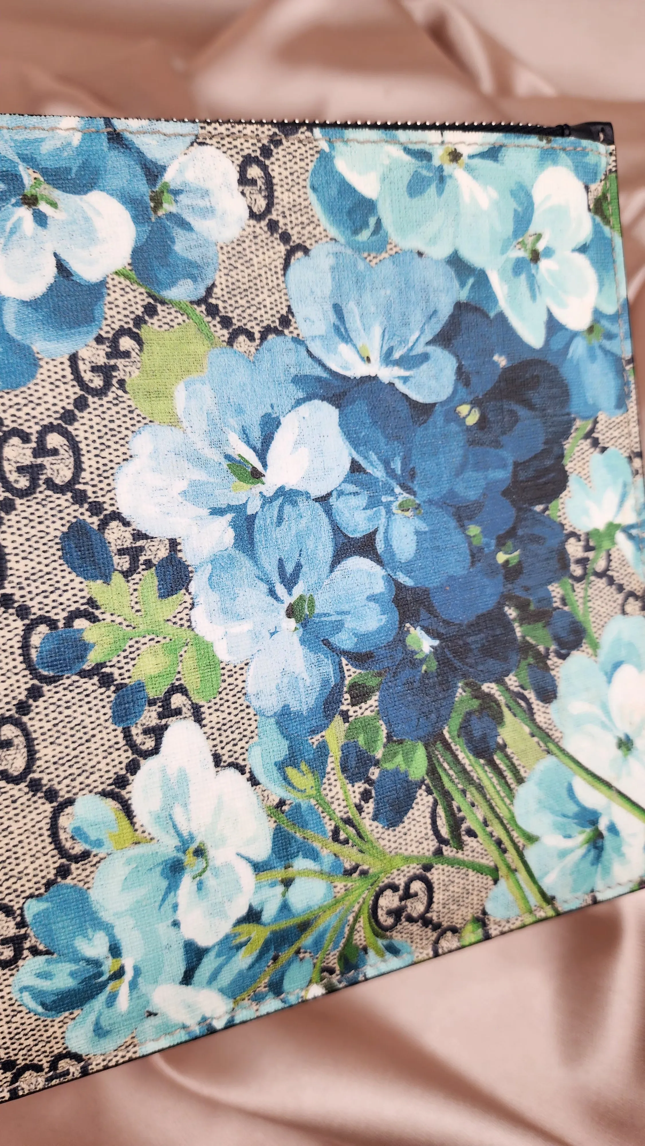 Gucci Blooms Blue Flower Clutch