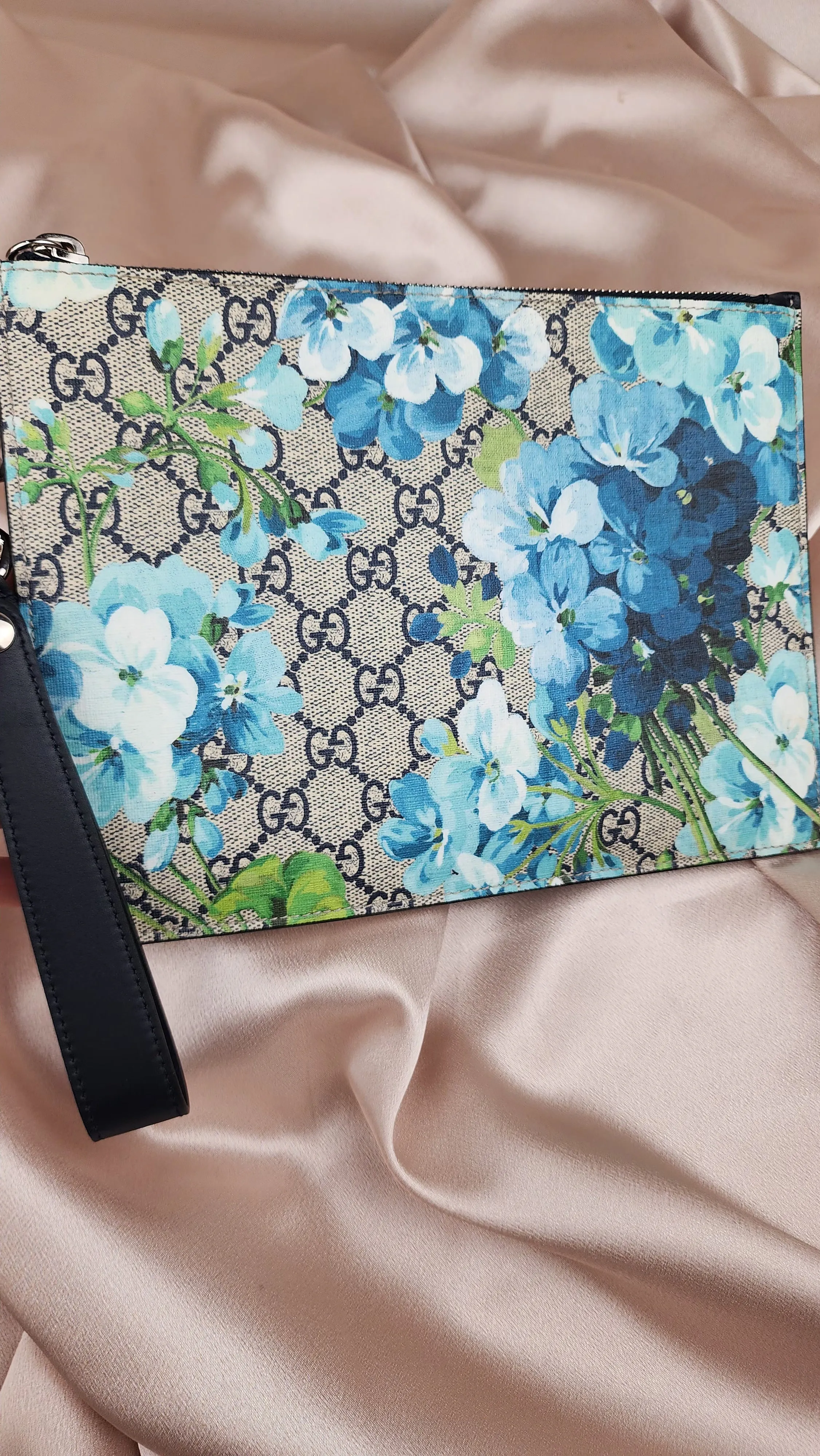 Gucci Blooms Blue Flower Clutch