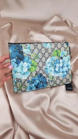 Gucci Blooms Blue Flower Clutch