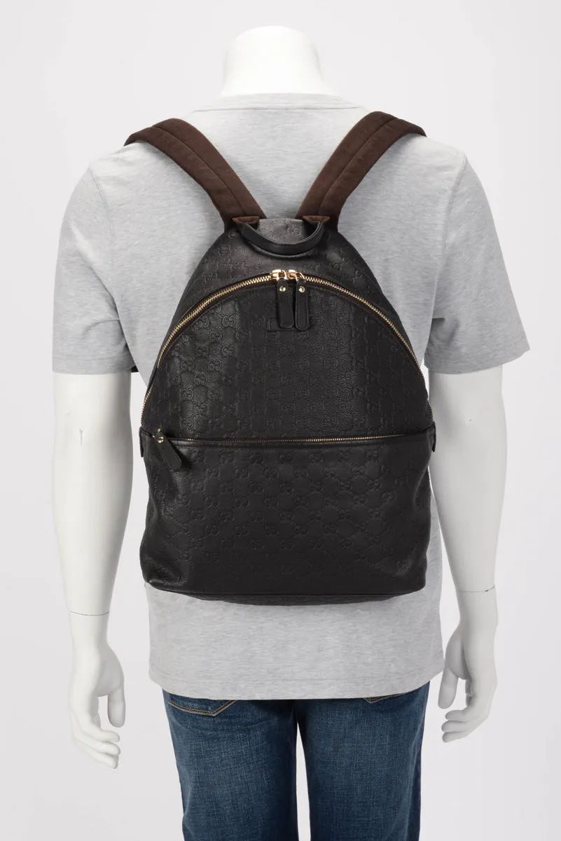 Gucci Brown Guccissima Medium Classic Backpack