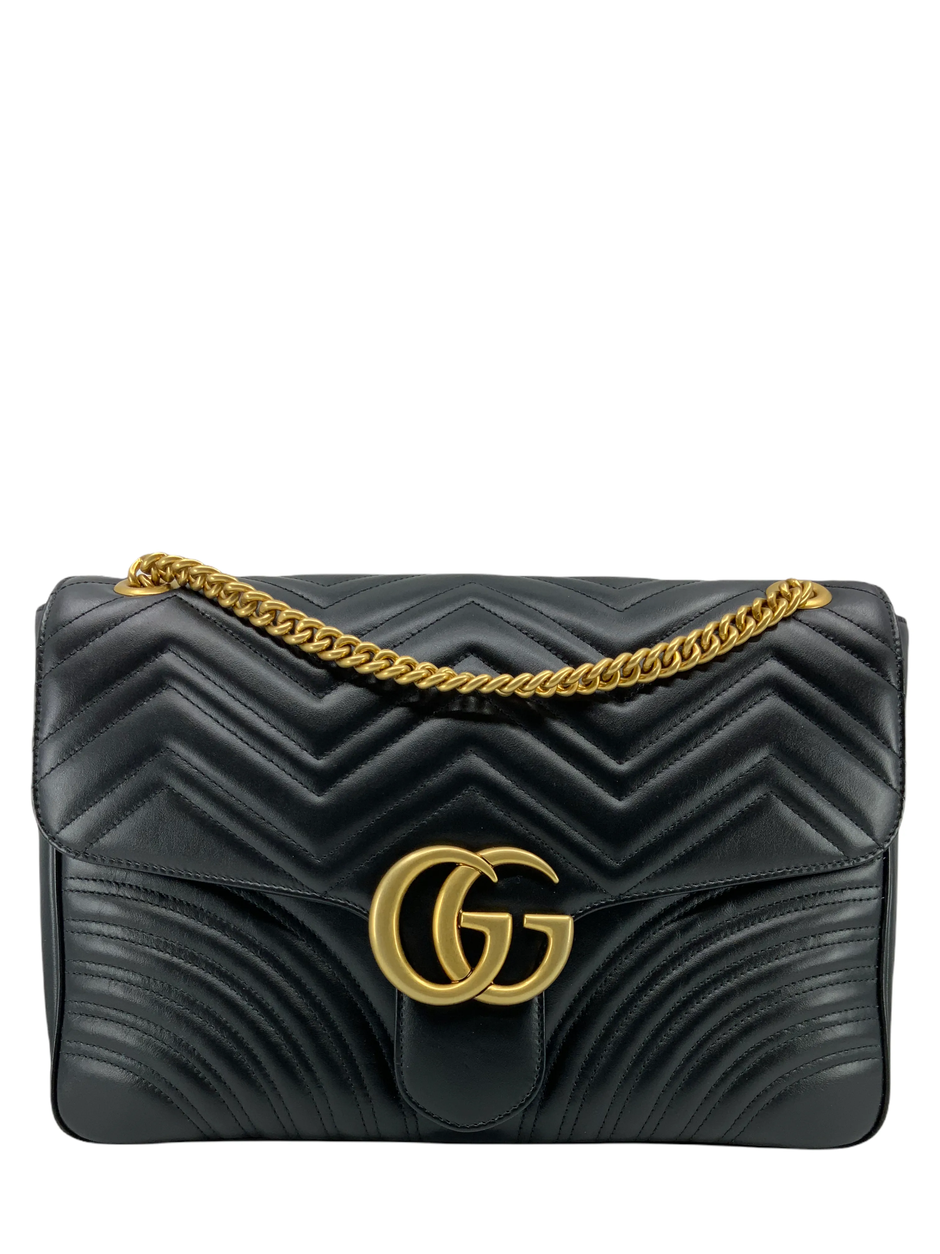 NEW Gucci GG Marmont Large Matelassé Leather Shoulder Bag - Luxurious Designer Handbag