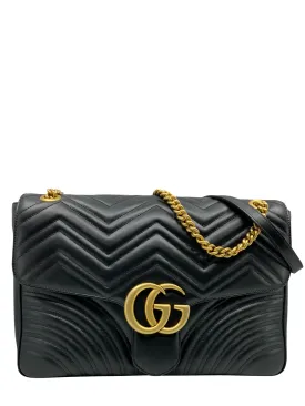 NEW Gucci GG Marmont Large Matelassé Leather Shoulder Bag - Luxurious Designer Handbag