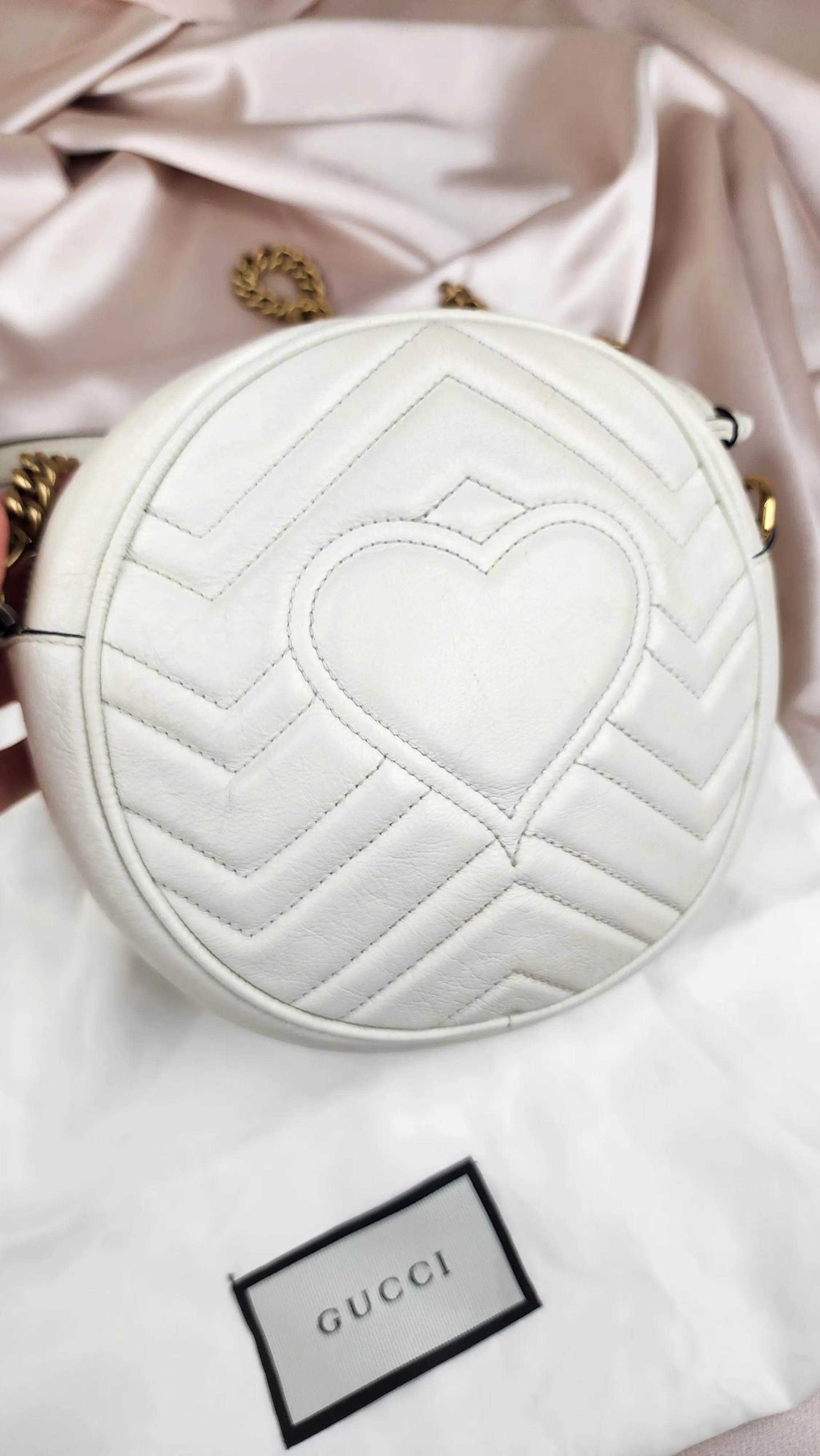 Gucci Marmont Round Leather Crossbody