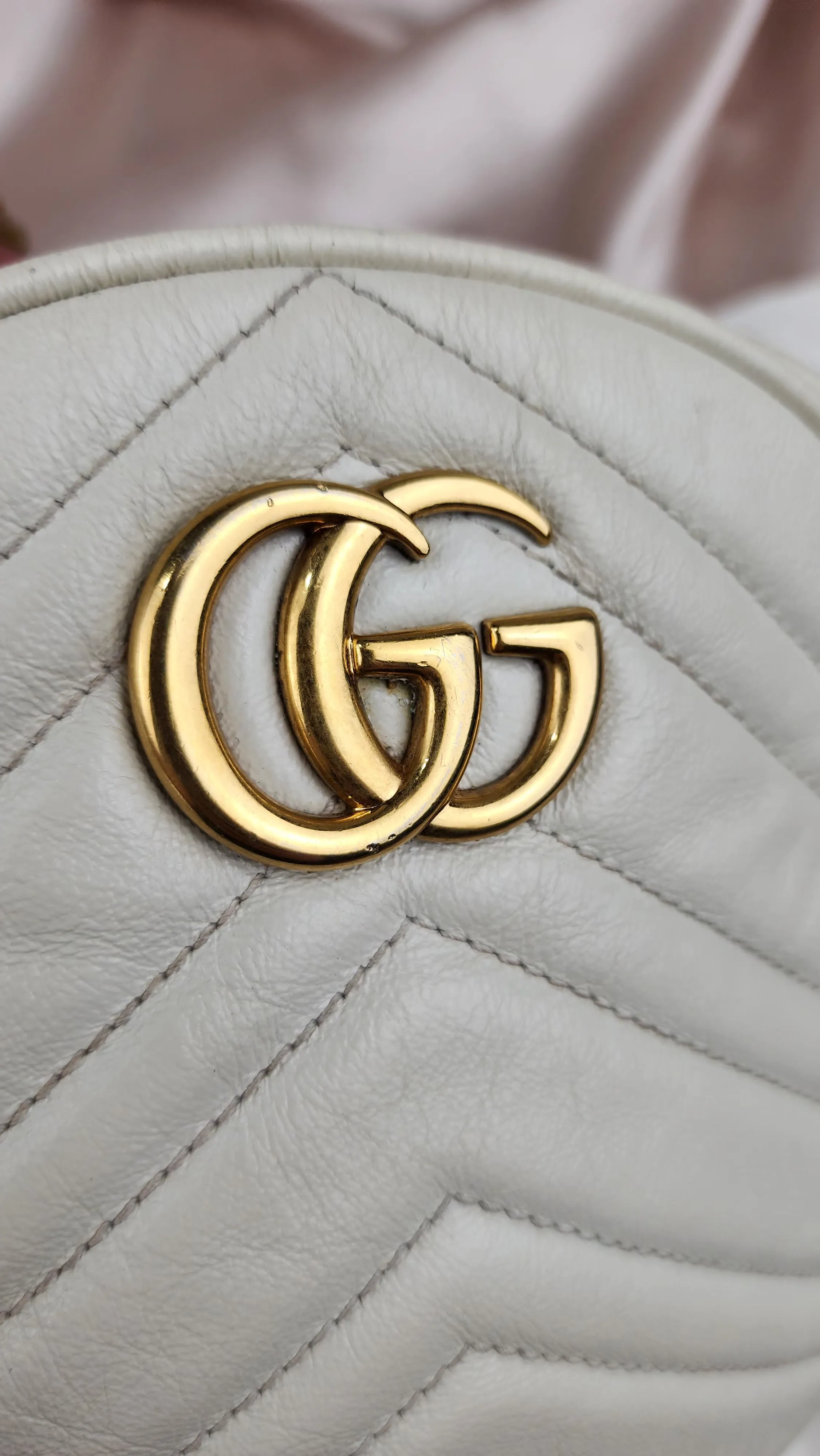 Gucci Marmont Round Leather Crossbody