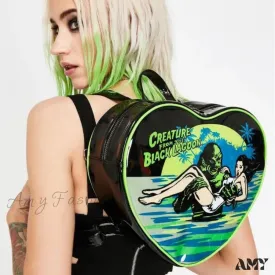 Heart Bag Punk Fashion Mini Gothic Rock Crossbody Y2k Grunge