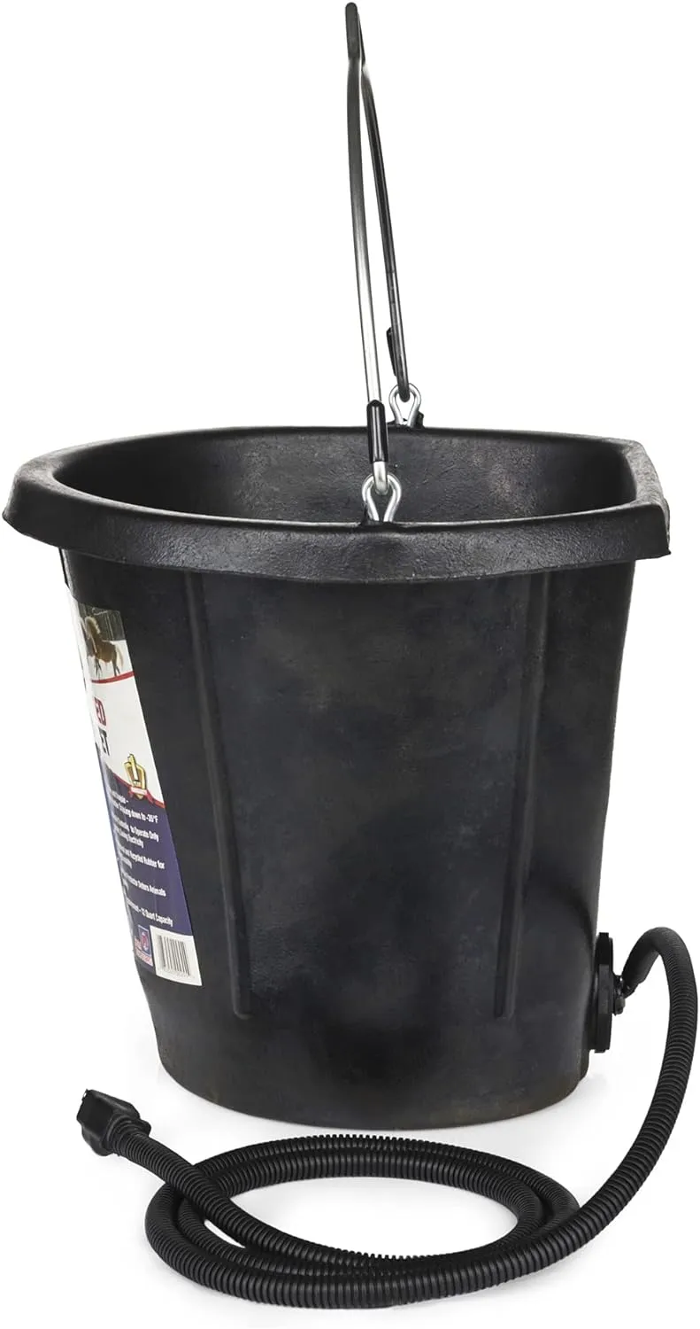 Heated Flat-Back Rubber Bucket