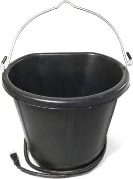 Heated Flat-Back Rubber Bucket