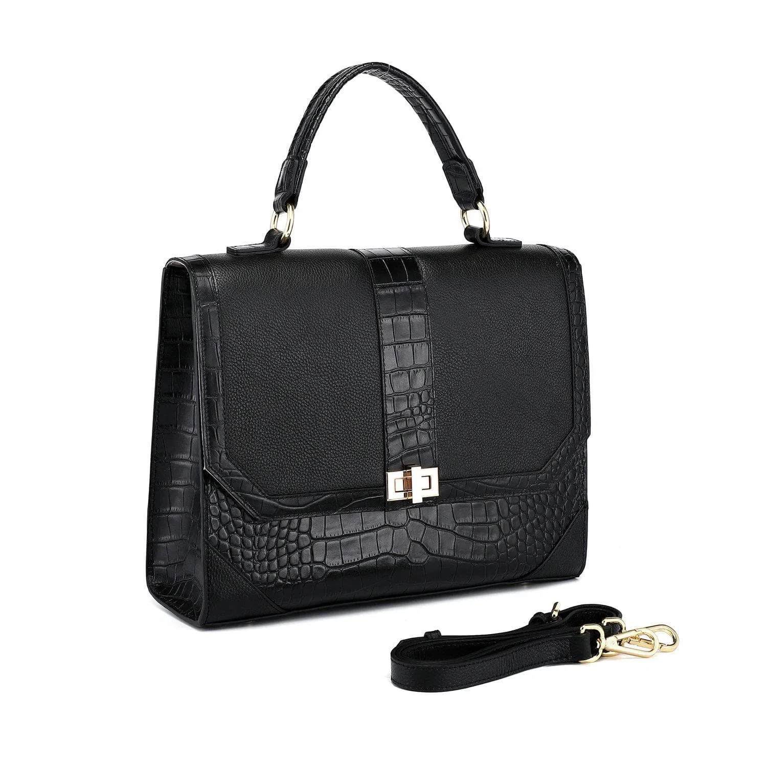 Heather Satchel Leather Handbag