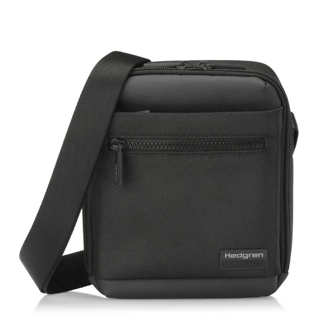 Hedgren App Crossbody Vertical 7" Pouch / Bag RFID Black