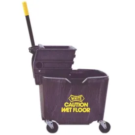 Impact Plastic Sidepress Squeeze Wringer Bucket Combo-Yellow(26-35 Qt.)