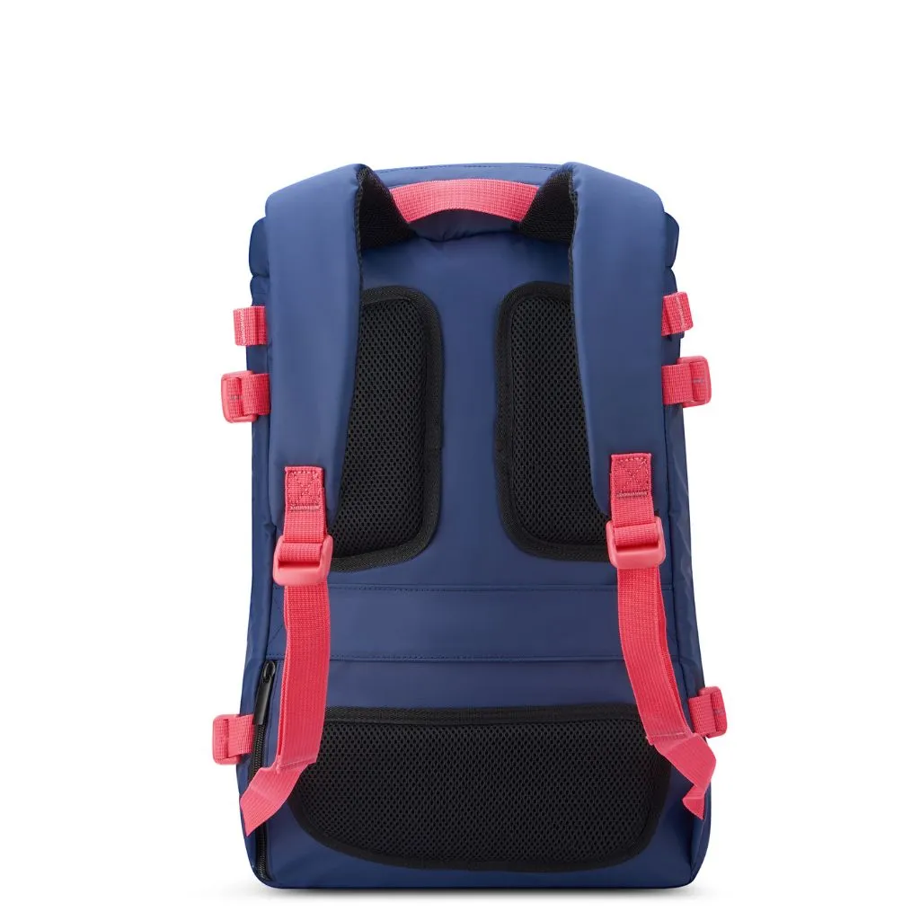 Jeep Cylindrical 17" Laptop Backpack with RFID - Navy