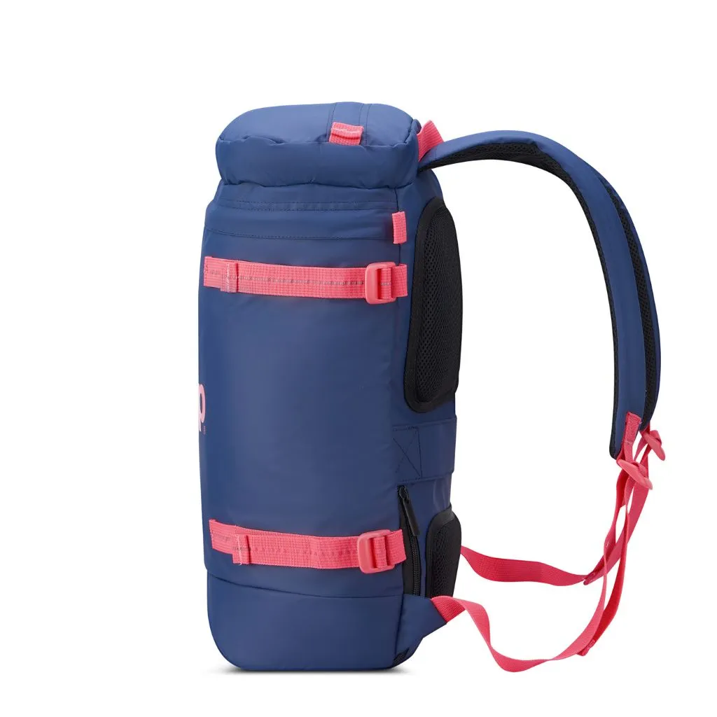 Jeep Cylindrical 17" Laptop Backpack with RFID - Navy