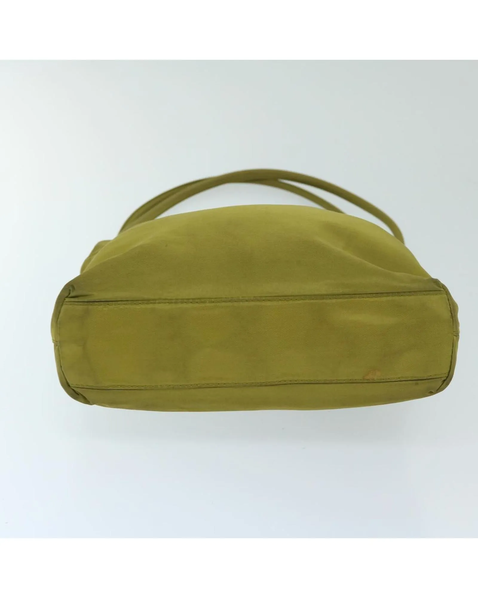 Khaki Nylon Shoulder Bag by Italian Designer - Authentic & Vintage