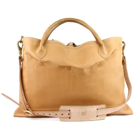 Large Leather Utility Bag - Natural "Cascade"