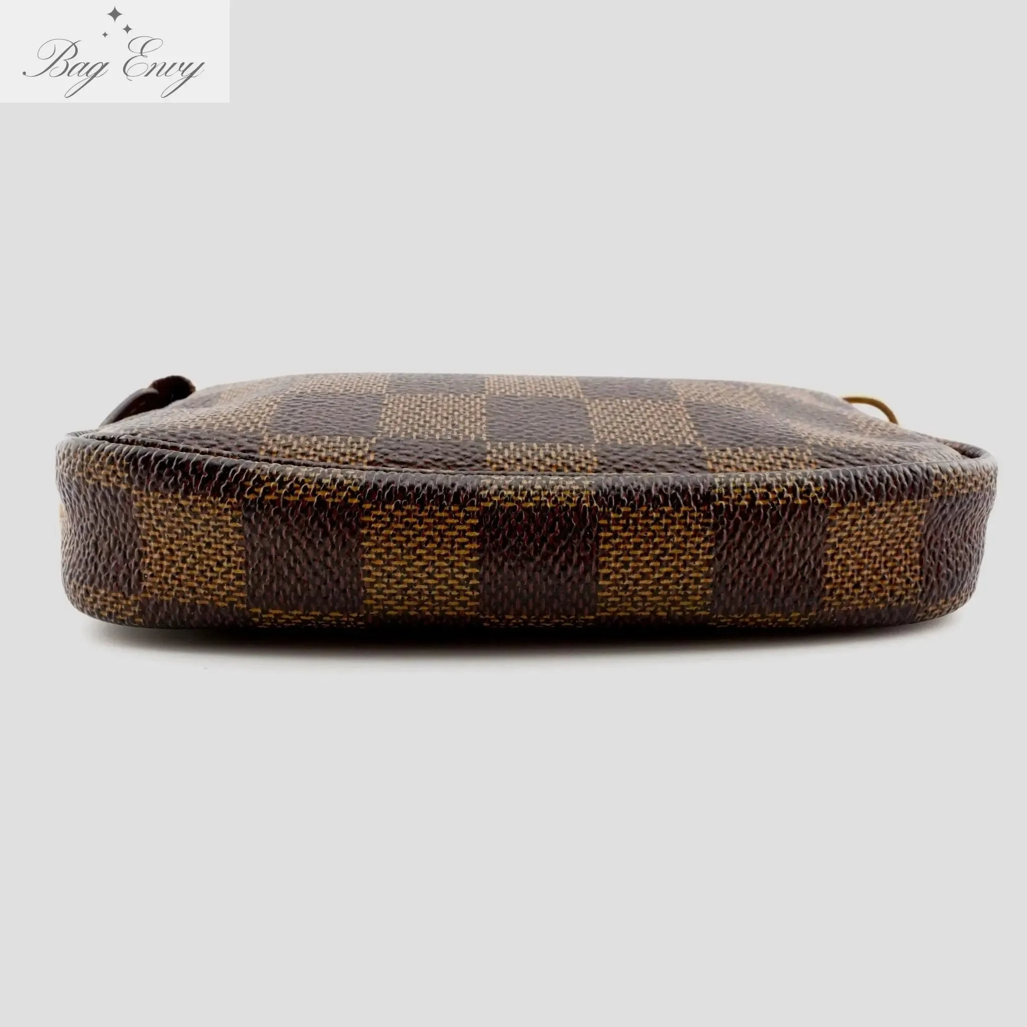 LOUIS VUITTON Damier Ebene Mini Pochette Accessories with Chain