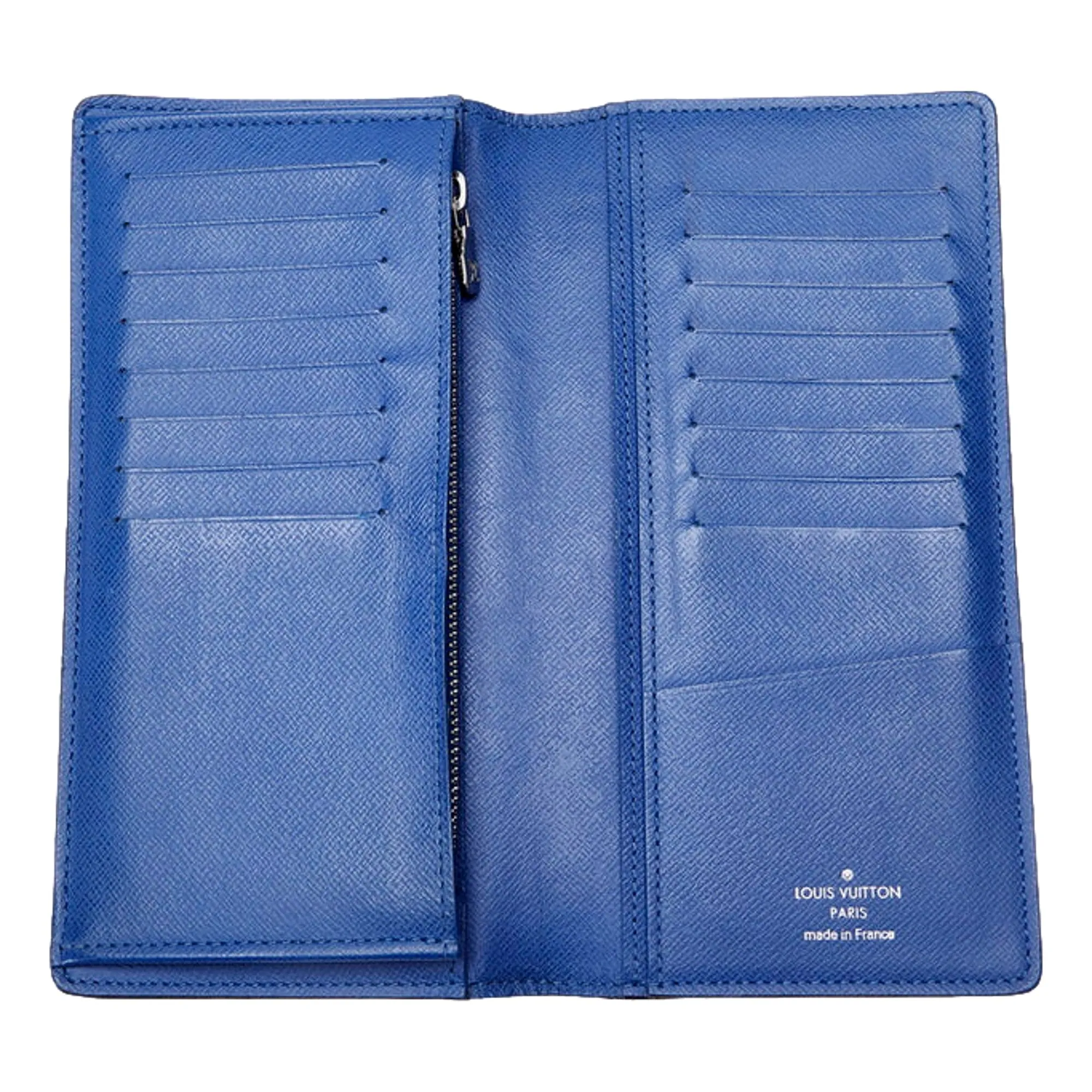 Louis Vuitton Toledo Blue Epi Leather Long Bi-fold Wallet