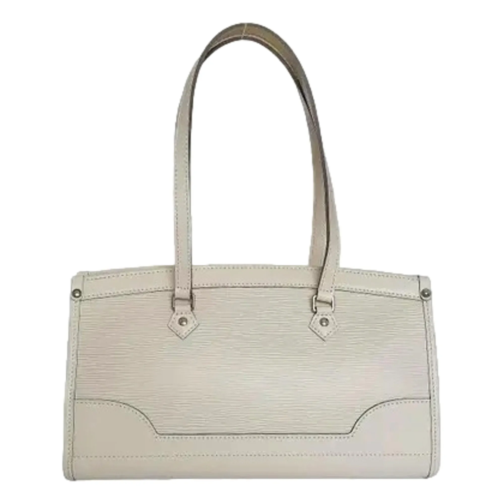 Louis Vuitton Madeleine PM Epi Shoulder Bag White