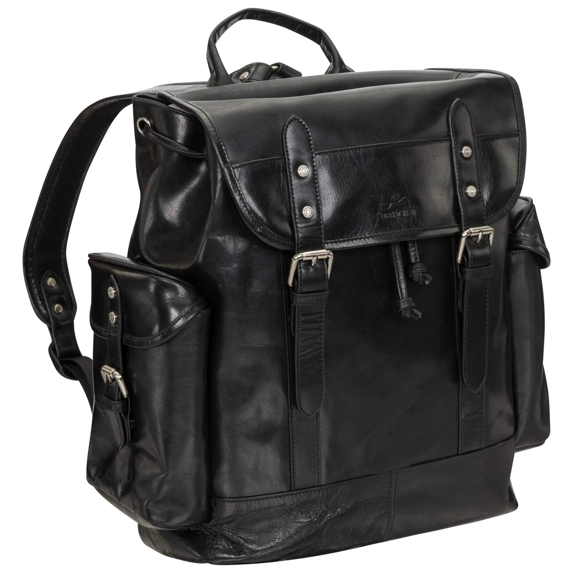 Mancini Leather Buffalo Backpack for 15.6” Laptop and Tablet