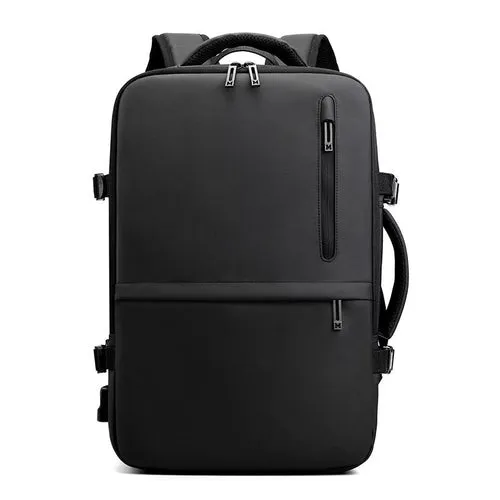 Man's Business Backpack High-Quality Nylon Notebook Backbag USB