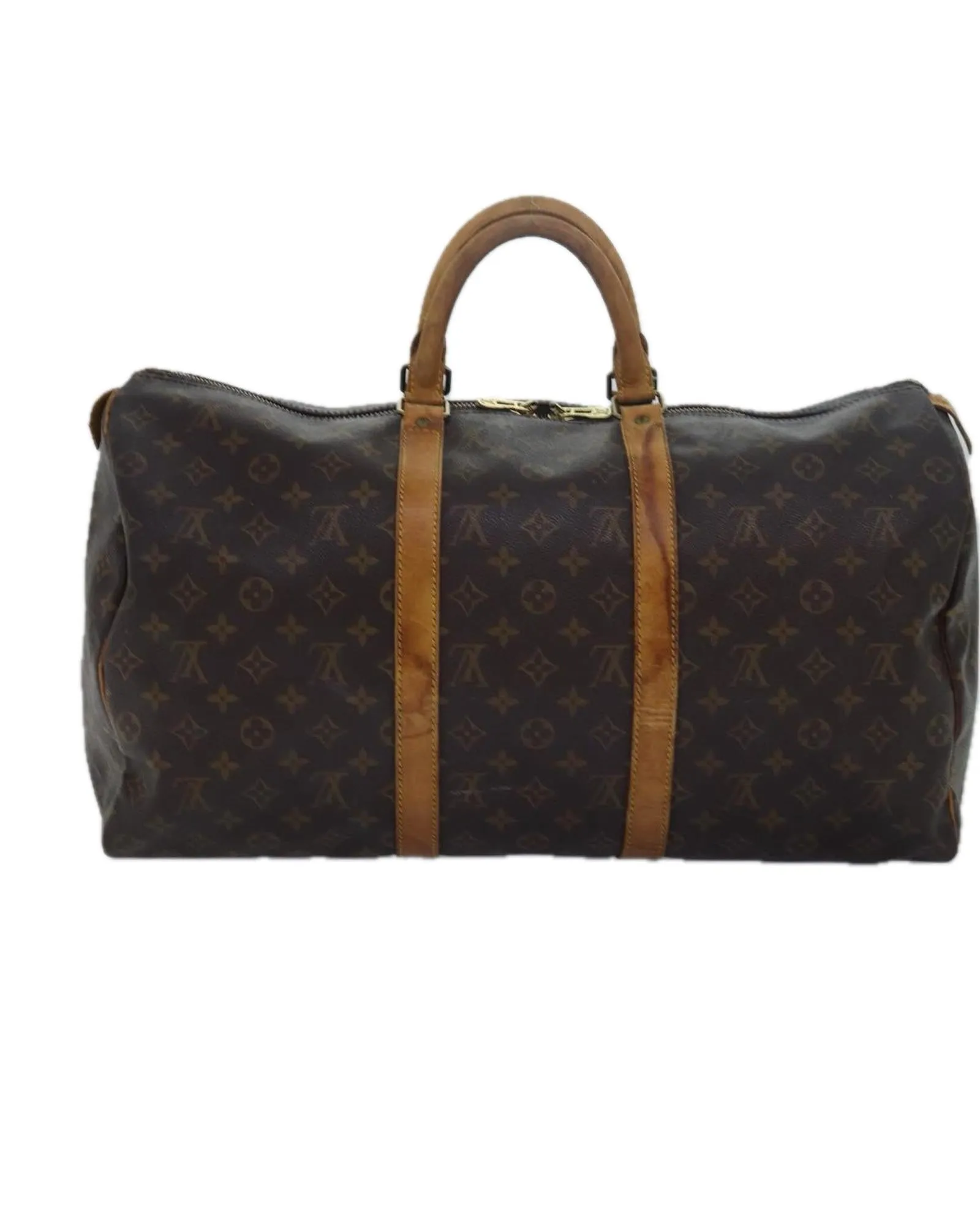 Monogram Canvas Boston Bag with Surface Detailing