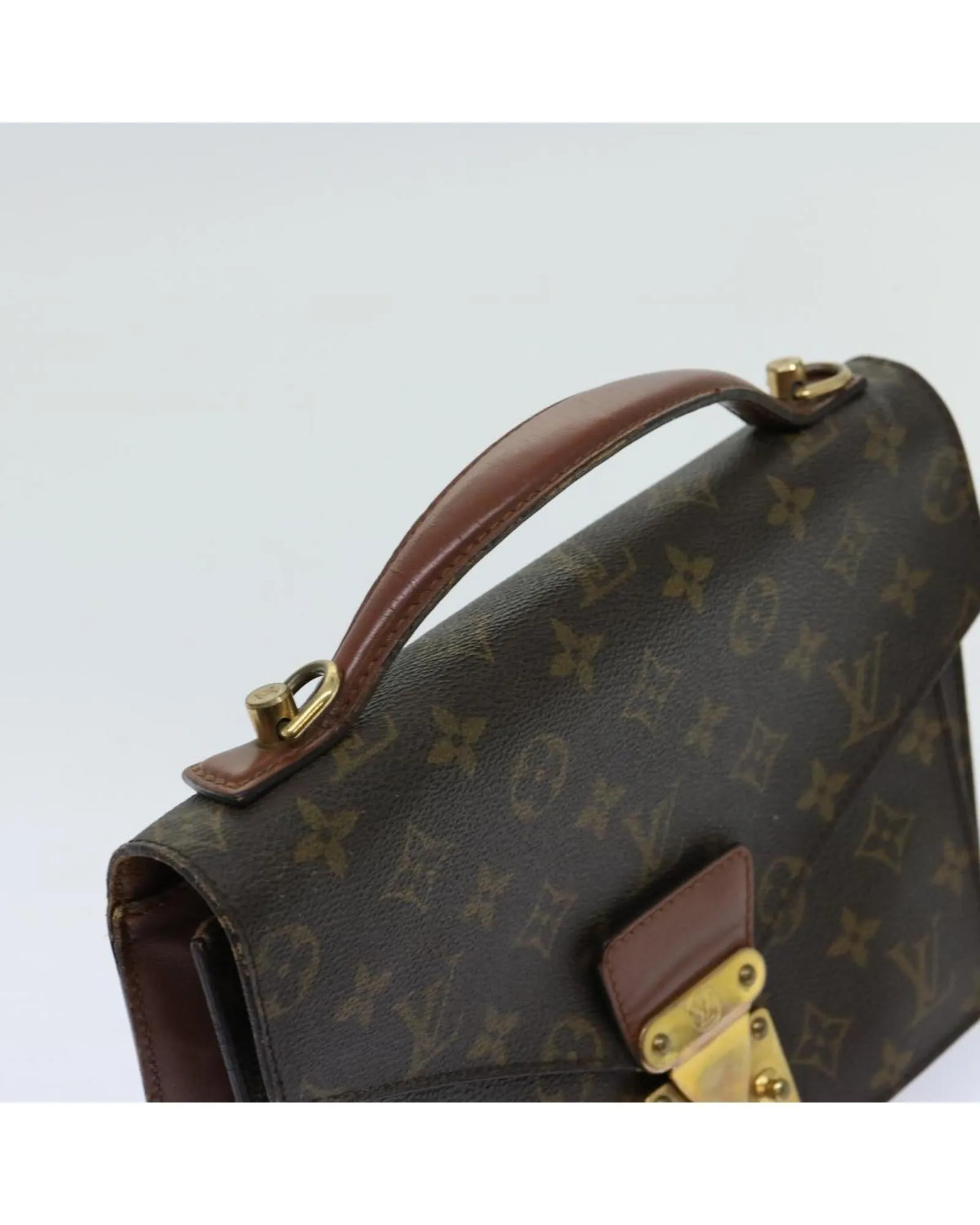 Monogram Canvas Shoulder Bag with Shoulder Strap - Authentic LV