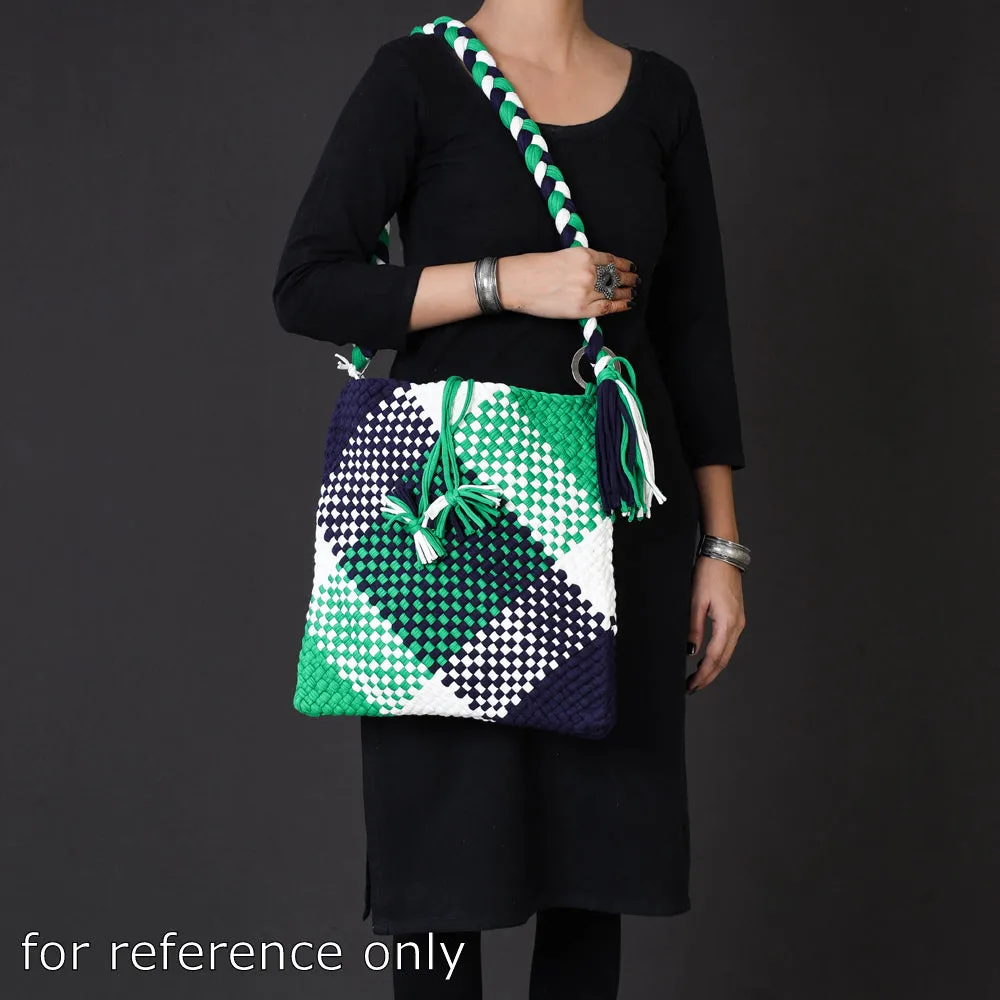 Multicolor - Handwoven Upcycled Cotton Shoulder Bag