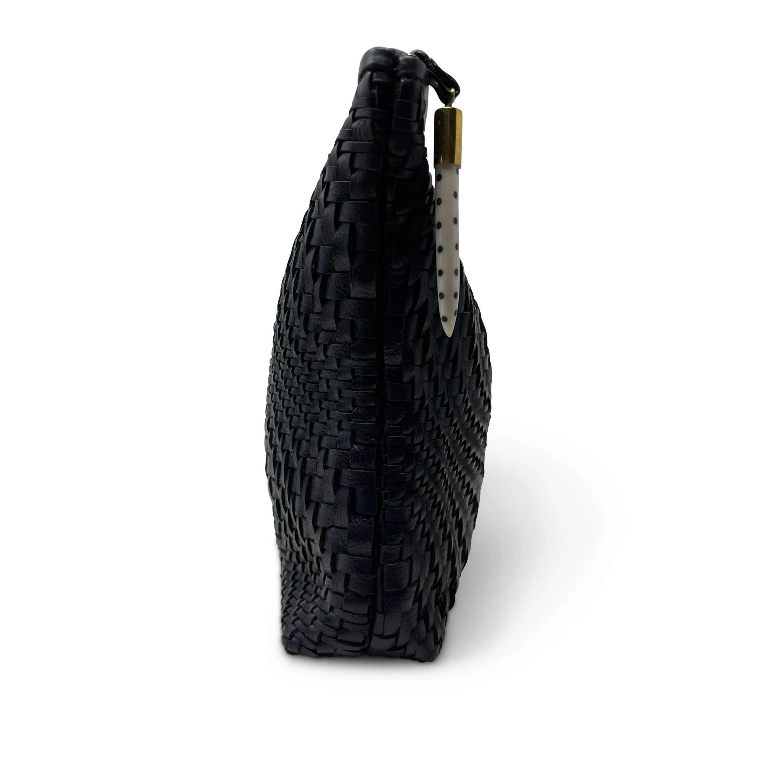 Navy Vari Weave Clutch