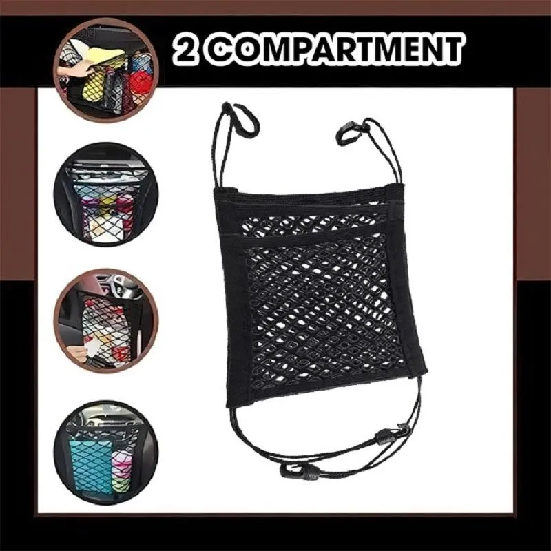 Netting Bag – (Car must-have) Universal Elastic Mesh Net trunk Bag