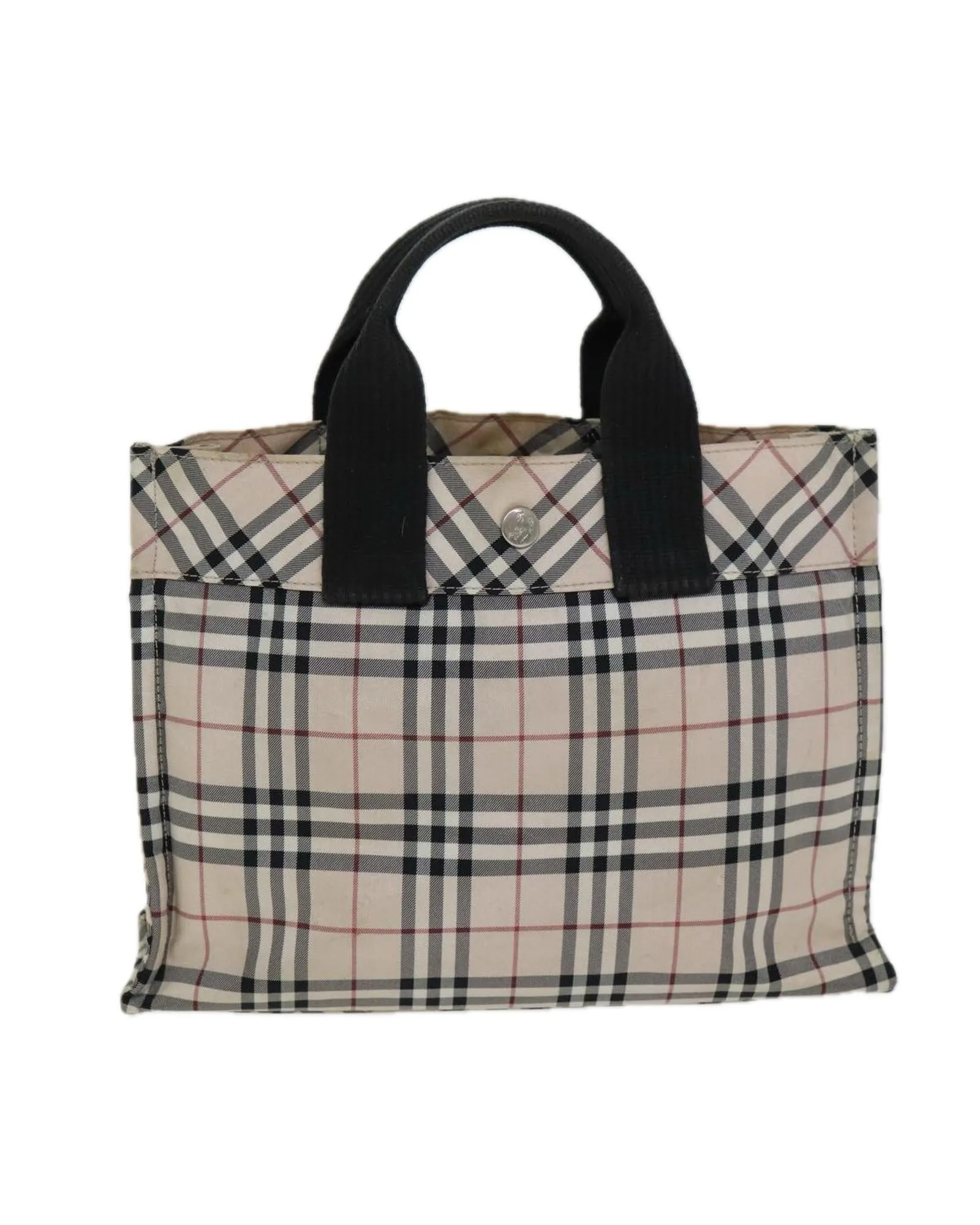 Nova Check Blue Label Nylon Hand Bag