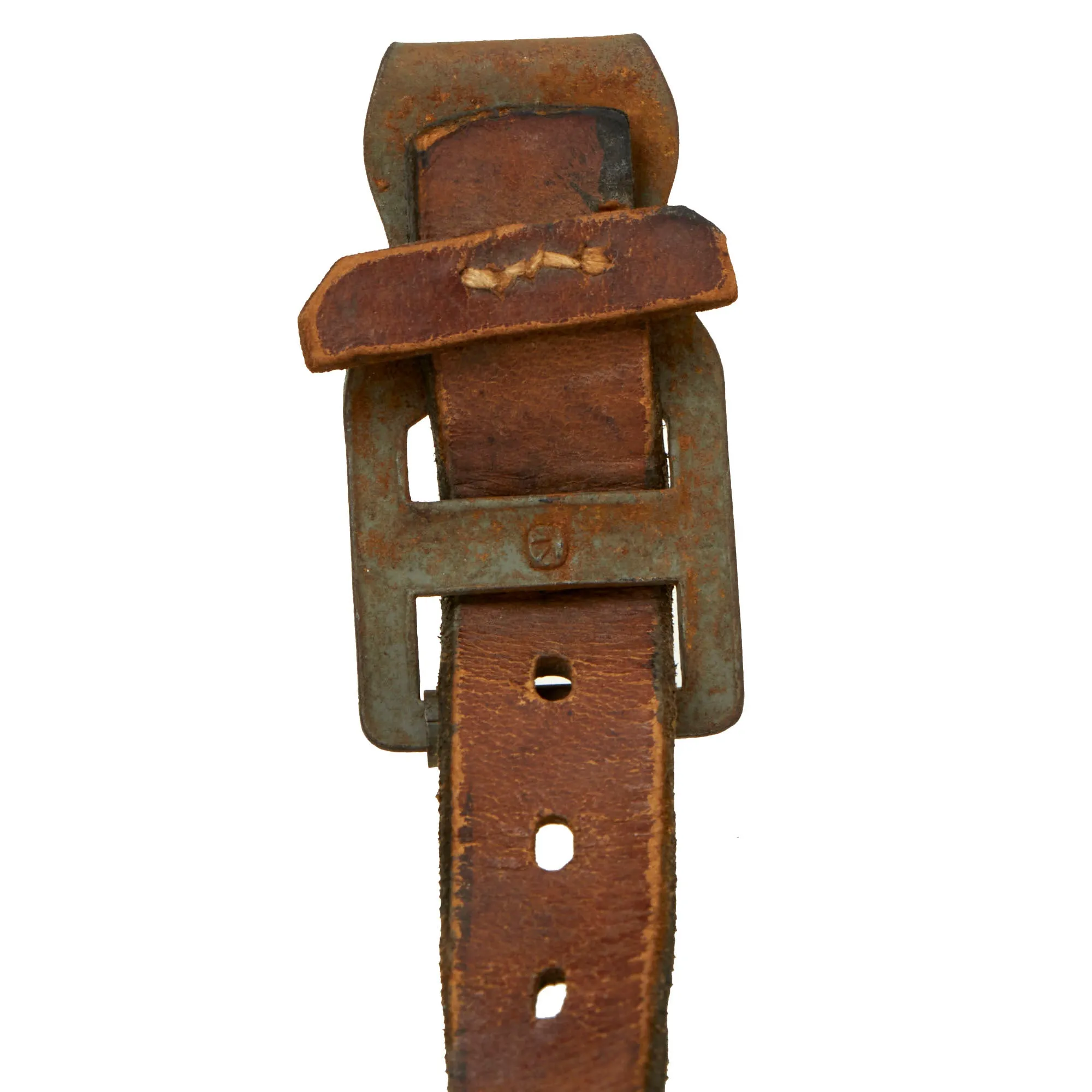 Original German WWII Lightweight (Mounted) Leather Combat Suspender Y Straps - As Used by Paratroopers, Cavalry, Armor Crews & Others