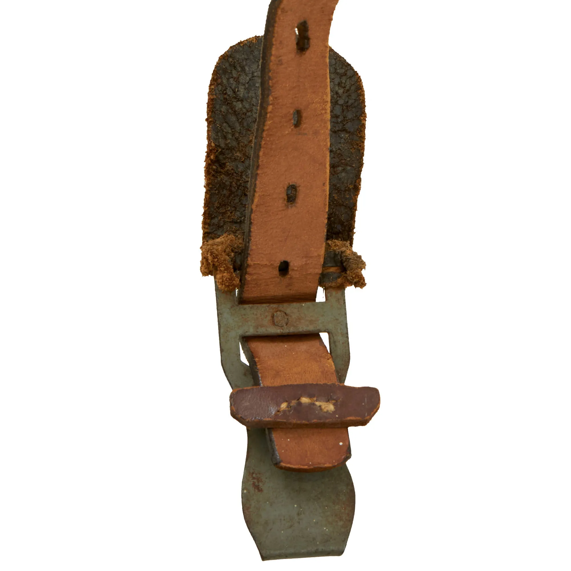 Original German WWII Lightweight (Mounted) Leather Combat Suspender Y Straps - As Used by Paratroopers, Cavalry, Armor Crews & Others