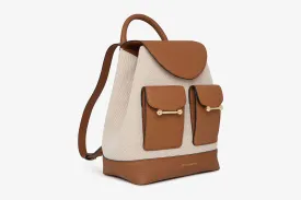 Osette Backpack - Canvas Ecru/Tan