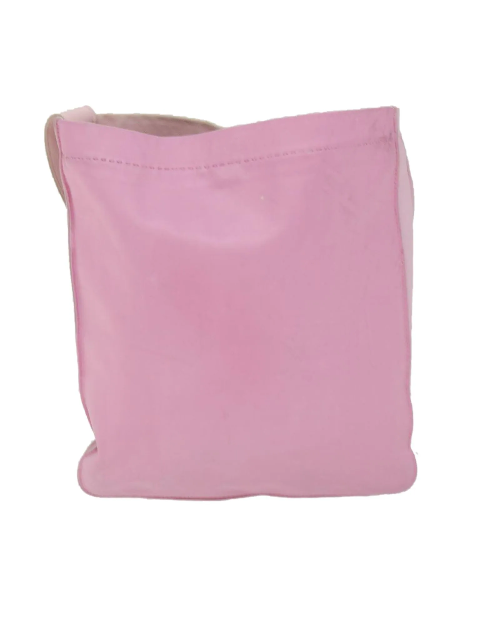 Pink Leather Shoulder Bag with Crude Cell Design