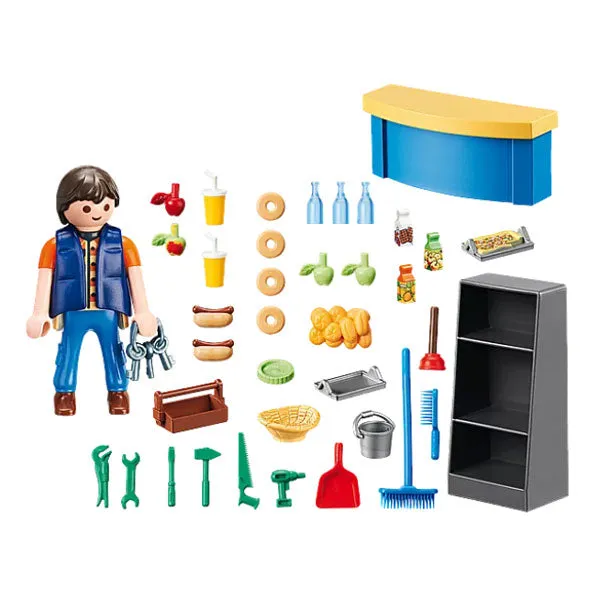 Playmobil School Janitor with Supplies