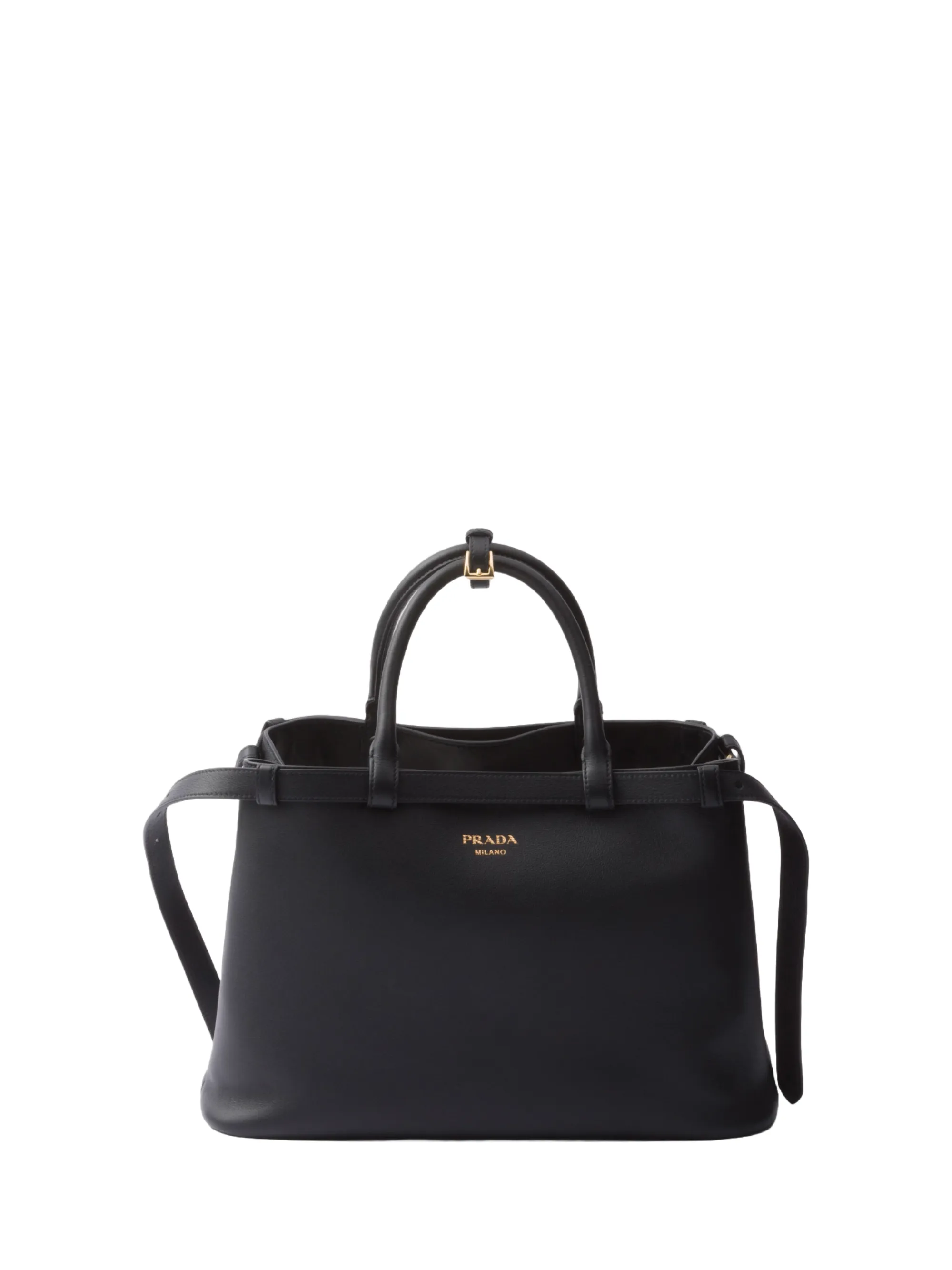 Prada Buckle Bag With Belt