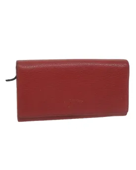 Red Leather Swing Wallet by Gucci