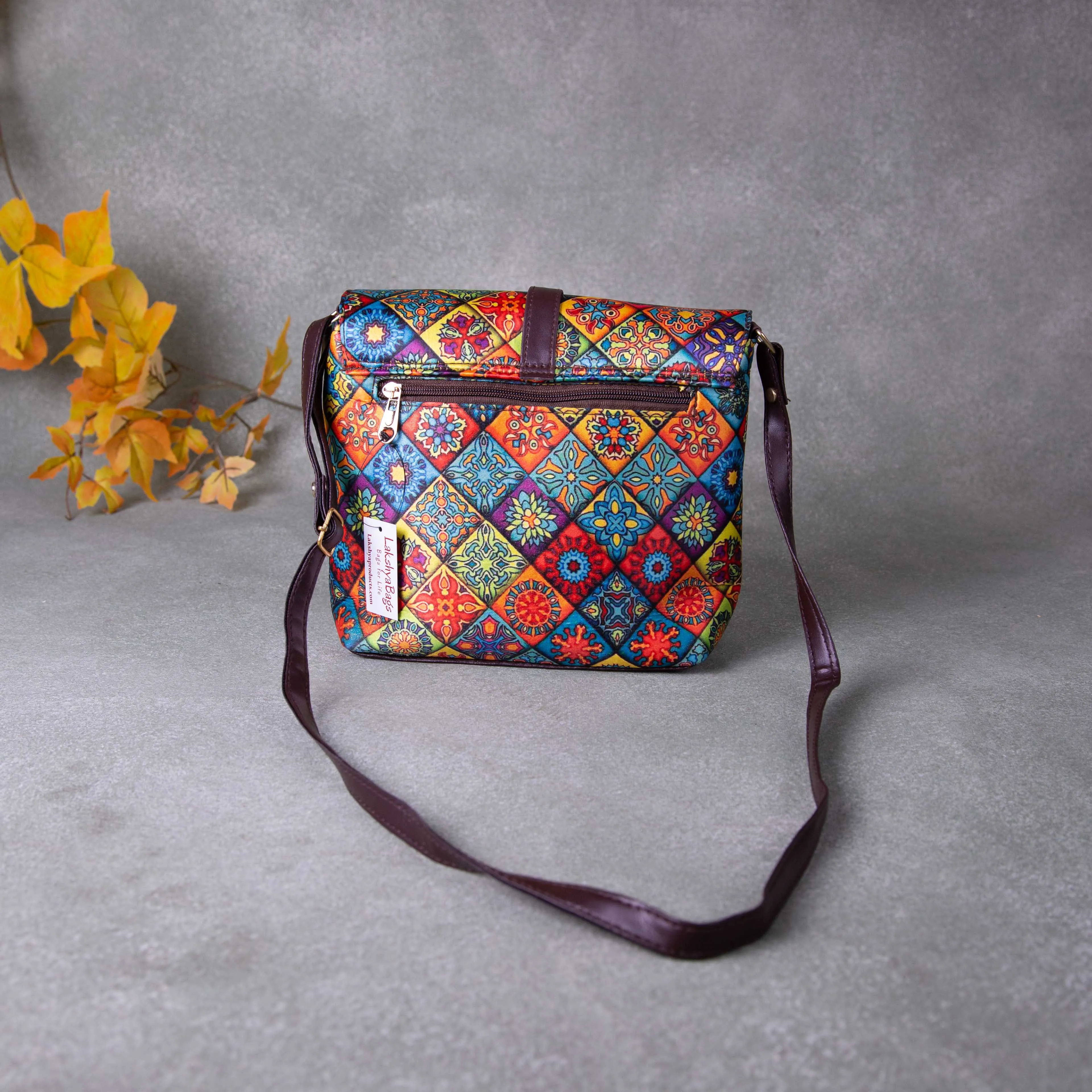 Regular Slings Multi Colour with Small Square Prints Design