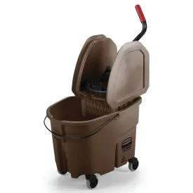 Rubbermaid® WaveBrake® Brown 35 Qt. Down Press Mop Bucket & Wringer