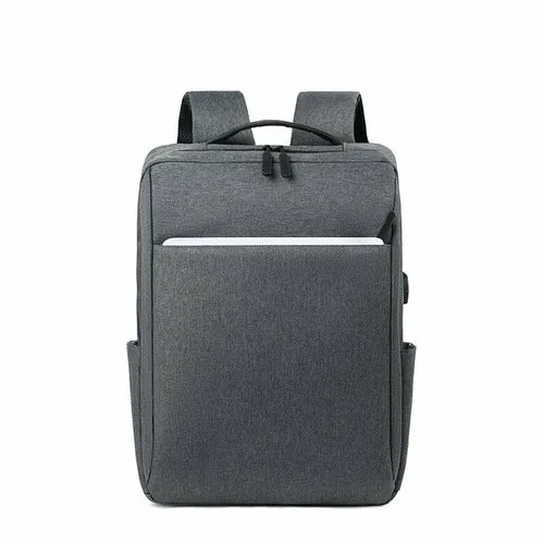 Simple Business Style Men's Backpacks for 15.6 Inches