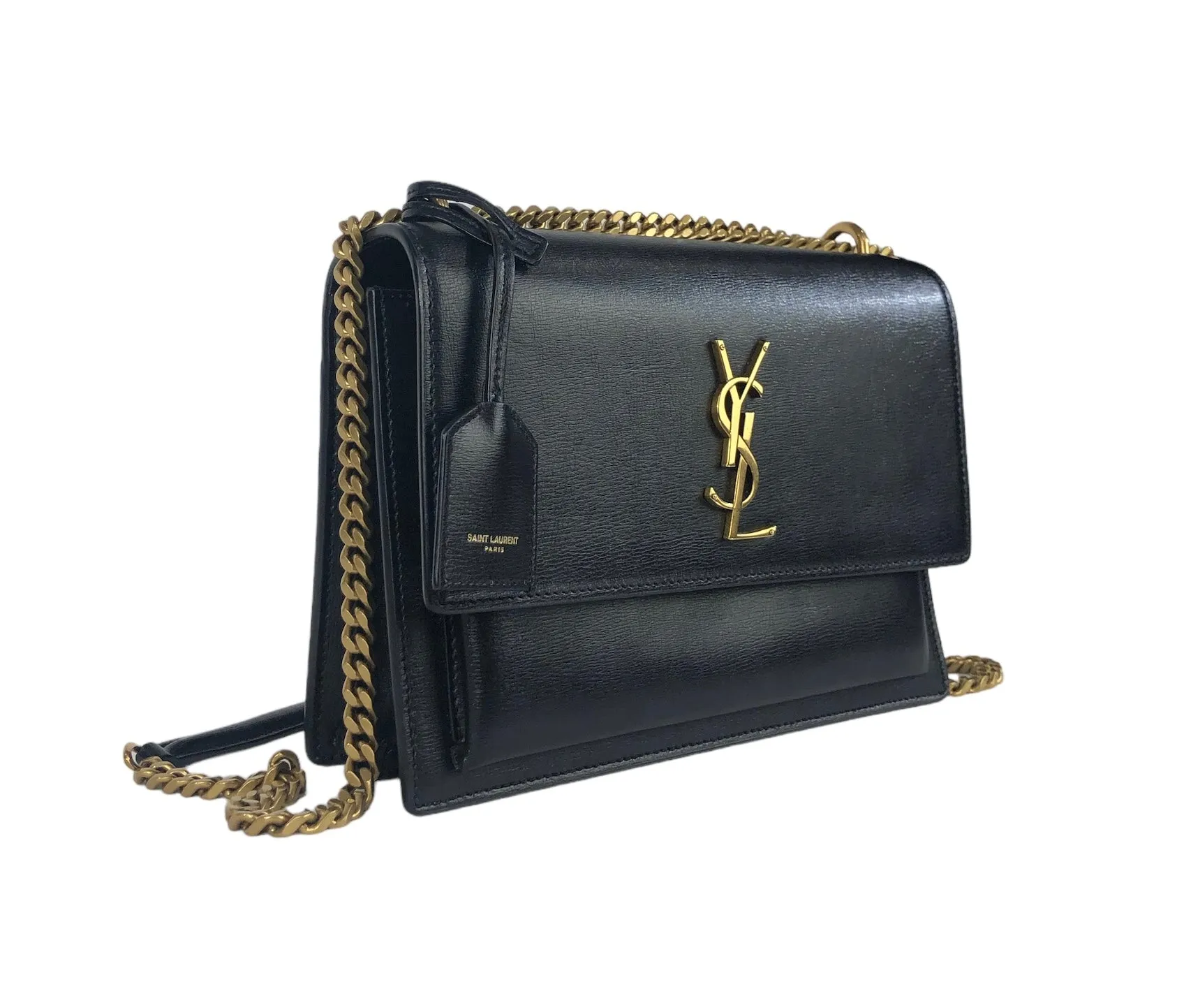 Sunset Medium Monogram YSL Chain Crossbody Bag/Shoulder Bag