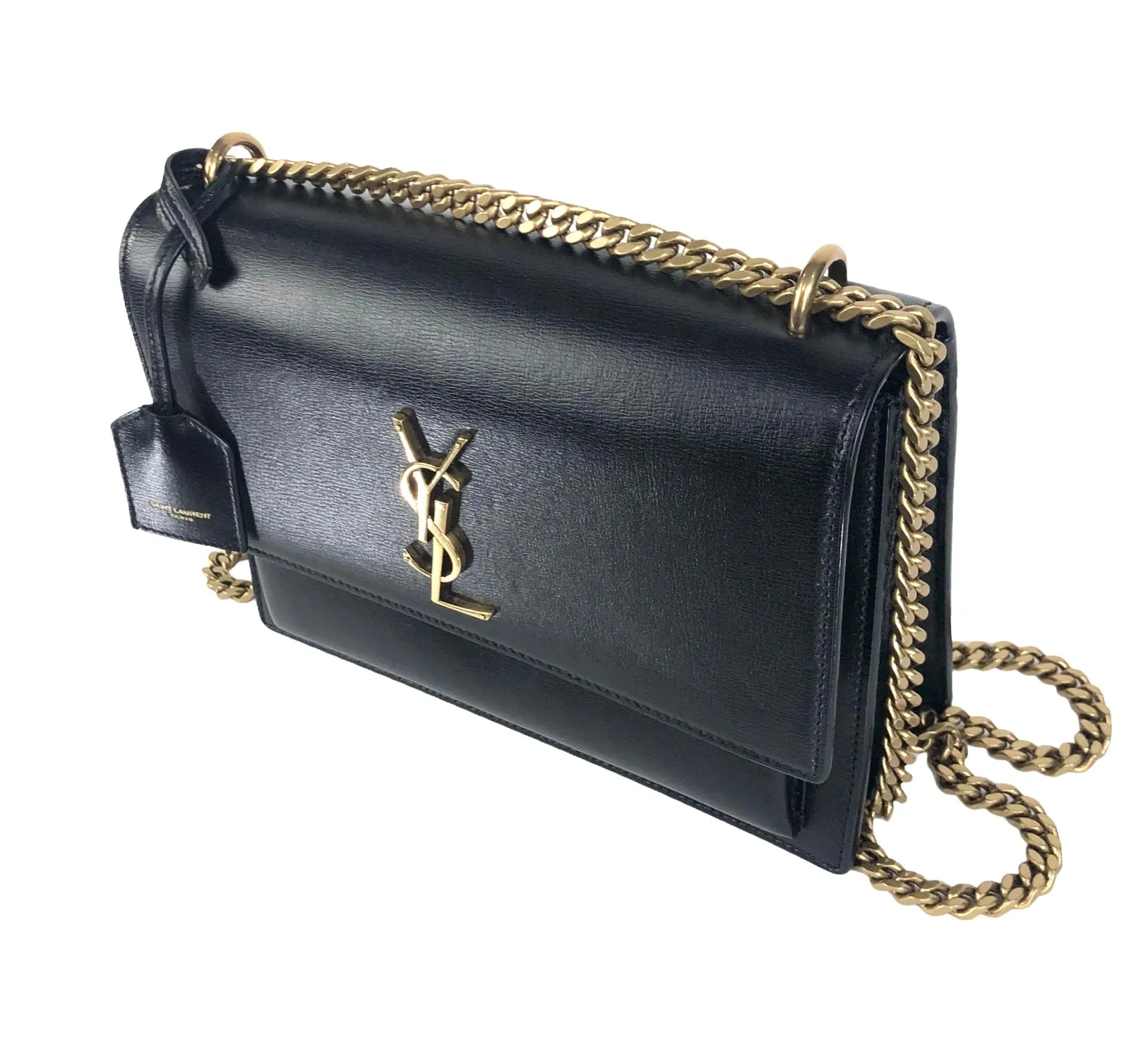 Sunset Medium Monogram YSL Chain Crossbody Bag/Shoulder Bag