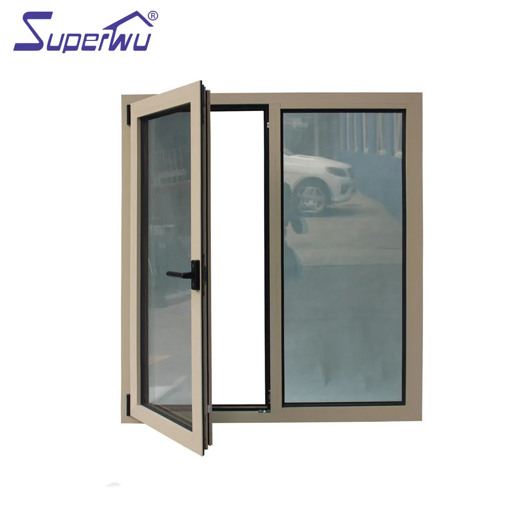 Superwu Australia standard aluminum windows and doors aluminium tilt and turn windows wholesale