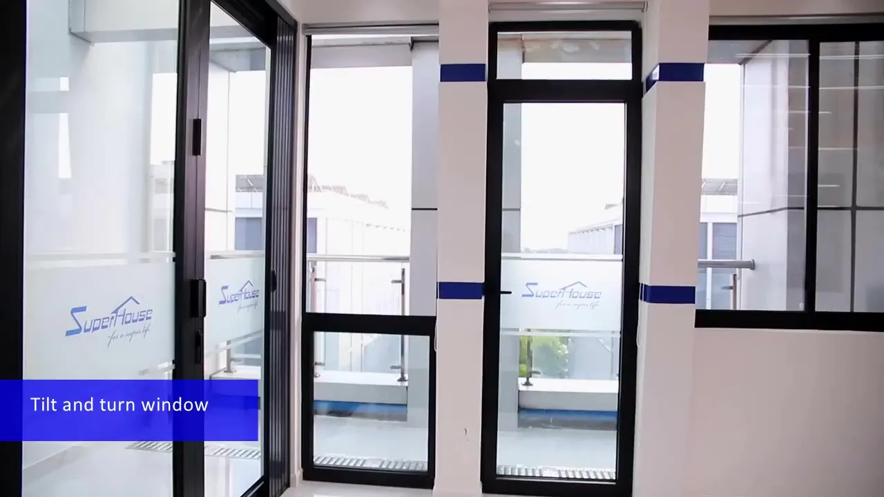 Superwu Australia standard aluminum windows and doors aluminium tilt and turn windows wholesale