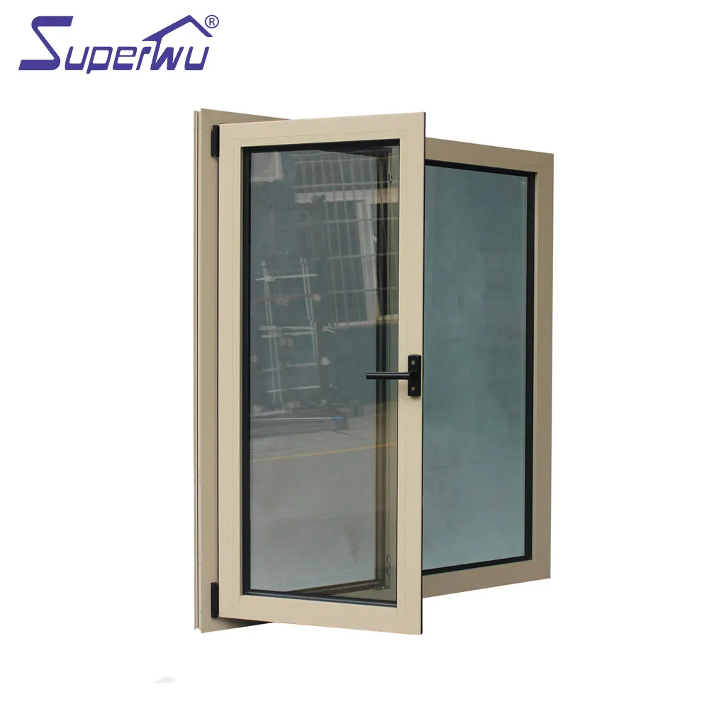 Superwu Australia standard aluminum windows and doors aluminium tilt and turn windows wholesale