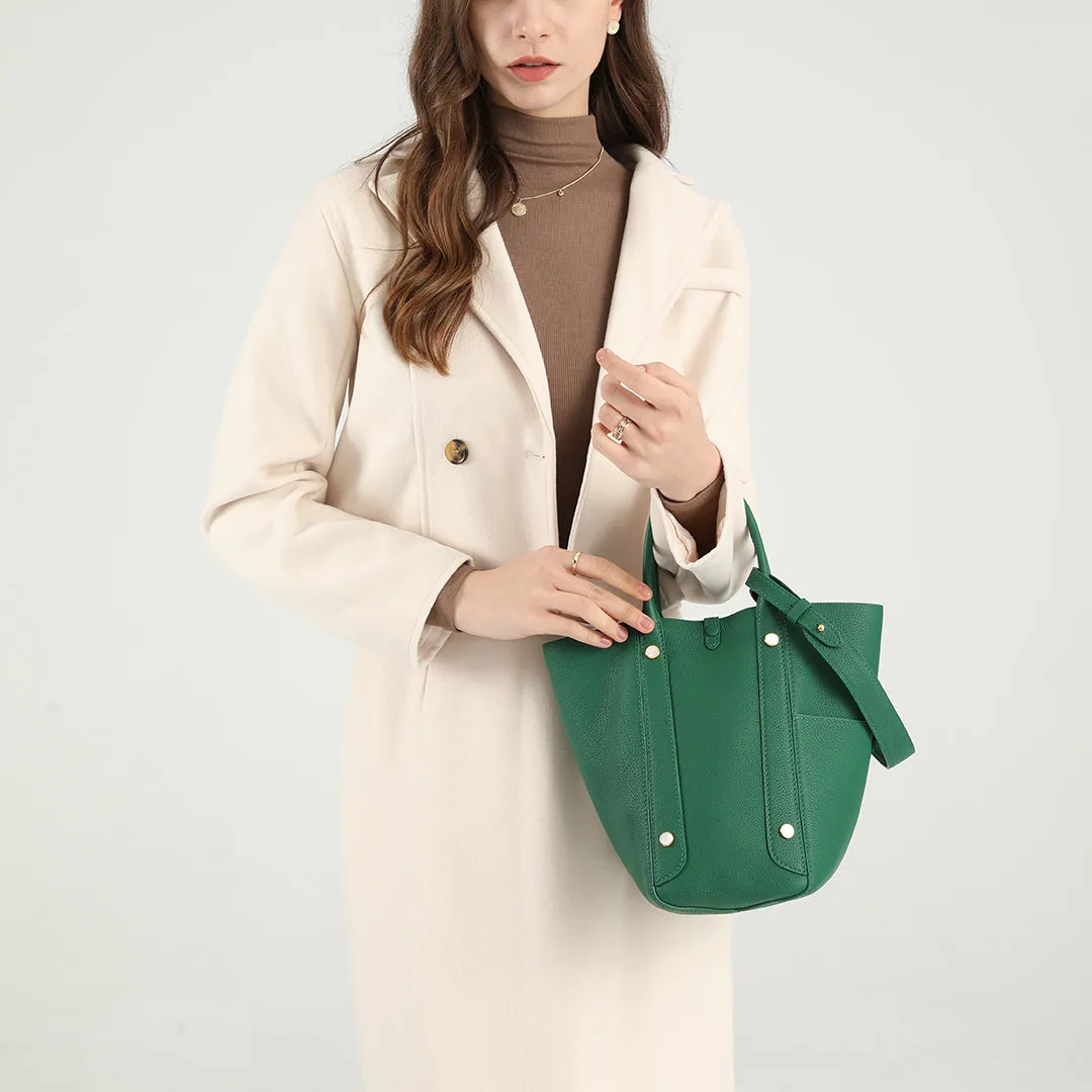 TIANQINGJI Handmade TOGO Leather Picotin Tote Bag (Special Colors)