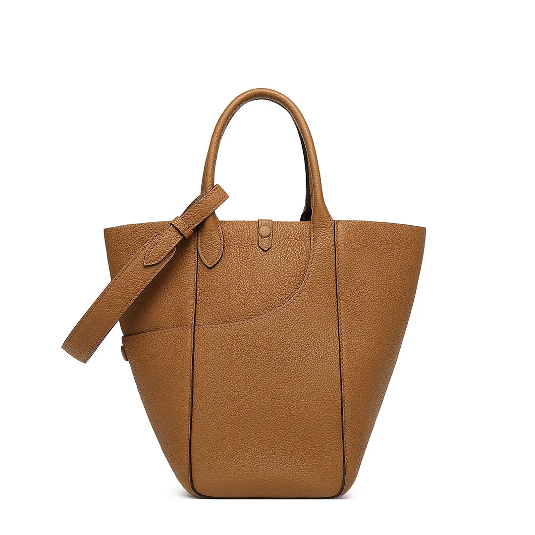 TIANQINGJI Handmade TOGO Leather Picotin Tote Bag (Special Colors)